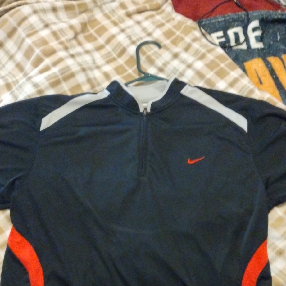 Nike Black and Gray Athletic Pullover